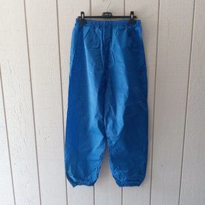 ladies water/windproof pants, blue, size L, 28" long, nylon, new, Taymor